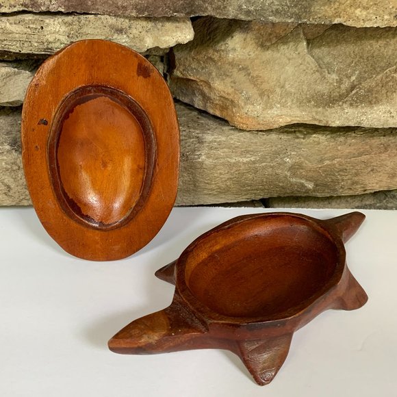 Monkey Pod Box Turtle Wood Trinket Carved Pineapple Hawaii Tiki Decor Jewelry - Picture 9 of 10